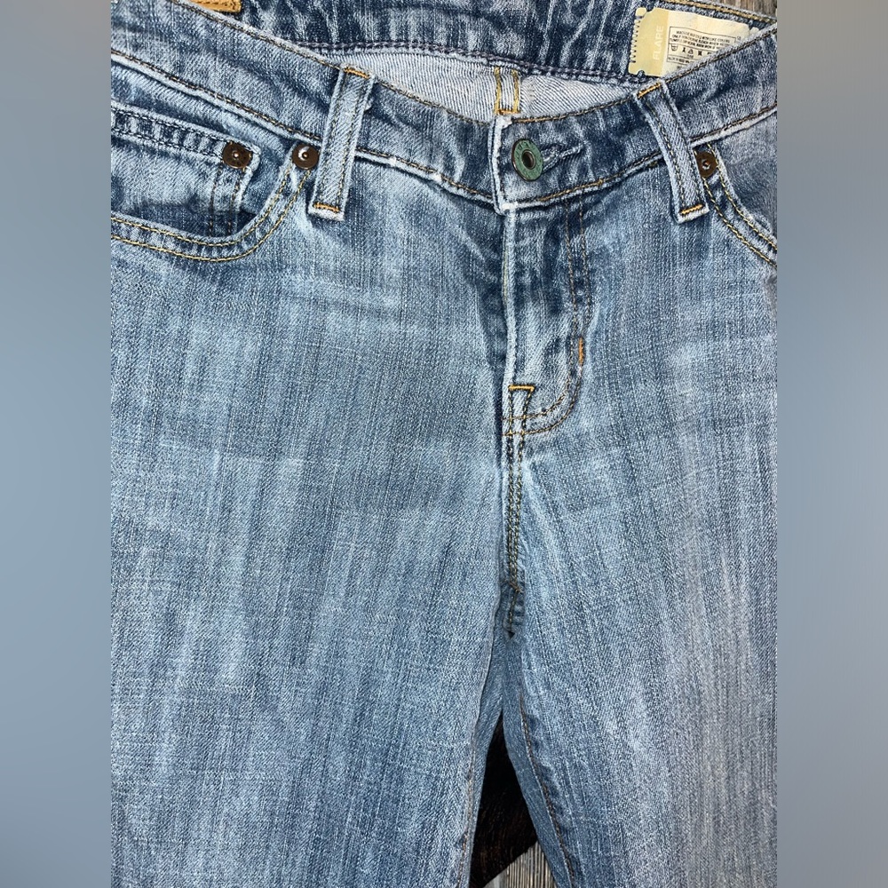 Y2K GAP medium wash low rise stretch bootcut jeans size 4 Long - Picture 2 of 5